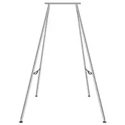 Aerial Yoga Frame, 2950 mm Height Yoga Swing Stand, Max 250 kg Load Chrome-Plated Steel Pipe Inversion Yoga Swing Stand Yoga Rig Yoga Sling Inversion Equipment for Indoor Outdoor Aerial