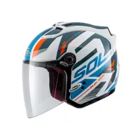 在飛比找蝦皮商城優惠-【SOL Helmets】27S開放式安全帽 (星艦_白/藍