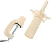 HAPINARY Mannequin Head Stand Holder for Cosmetology Training Durable Wig Clamp Stand with Tilt for Precise Styling Space Saving Desktop Design for Hairdressing and Display