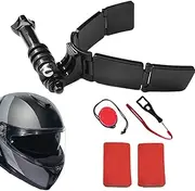 Chin Mounts | Motorcycle Head Cover Chin Strap Camera Chin Mount Kits - Flexible Action Sports Cam Mounting Kit Chin Mount for Bikers Skiing
