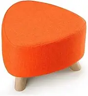 Collic Three-Legged Small Stool Removable Washing Change Shoe Stool European Fabric Sofa Stool Wear Shoes Low Stool Solid Wood Sit Pier,Practicalniture