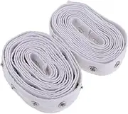Baosity White 2 Yards 20mm Wide Snap Tape, Metal Snaps, Sewing Accessories