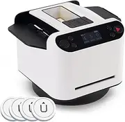 2 in 1 Card Dealer and Shuffler, Automatic Card Dealing Shuffling Machine, 360° Rotating 2 Decks Card, Rechargeable Playing Casino Poker Distribution for 2-8 Players Casino UNO, Blackjack (Color : Wh