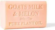 2x 200g Goats Milk Soap Bars - Melon Scent Pure Natural Australian Skin Care