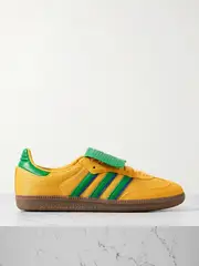 [adidas Originals] adidas Originals - Samba Og Mesh, Suede And Leather Sneakers - Yellow - UK 4 UK 4 Yellow