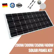 12V 200W 300W 350W 400W Solar Panel Mono Home Caravan Camping Charging Power AU
