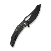 WE Knife Epaulette Frame Lock 24024-1 Black Titanium M390 Stainless Steel Knife