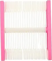 IWOWHERO Fan-shaped Spiral Display Nail Art Cards 48-piece Nail Polish Practice Board
