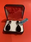 NEW! Sterling Silver & Onyx TearDrop Earrings By Effy/ MSRP $425