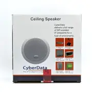 CyberData Ceiling Speaker In White VoIP Indoor Multicast Paging Speaker