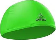 Water Gear Synthetic Fiber Swim Cap - Comfortable and Durable Swimming Cap Keeps Short or Long Hair Dry During Competitive and Recreational Pool Time - One Size Fits Adults Men Women and Kids