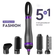5 in 1 Negative Ionic Electric Hair Brushes,Removable Hair Dryer for Fast Drying