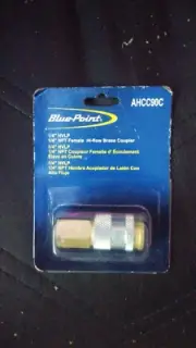 Blue Point 1/4" HVLP NPT Female Hi-Flow Brass Adapter ahcc90c