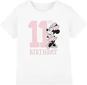 [Disney] Childrens/Kids Minnie Mouse 11th Birthday T-Shirt