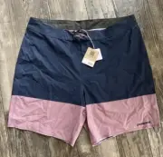 Men's Patagonia Hydropeak Boardshorts Swim Santa Cruz Block Size 40 - NWT