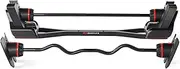 Bowflex SelectTech 2080 Adjustable Barbell and Curl Bar, 9-36 kg, Black/Red