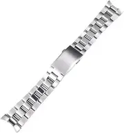 [RAYESS] 22mm Solid Stainless Steel Watchband For Tag Heuer Aquaracer Silver Men Wrist Bracelet Deployment Clasp