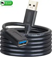 USB 3.0 Extension Cable 20FT – High Speed Male to Female for PS4, Xbox, Devices