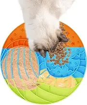 Lick Mats | Pet Feeding Dish Silicone,Anti-Slip 3-Color Whale Slow Feeder for Small Medium Large Dogs Cats Prevents Gulping Improves Eating Habits