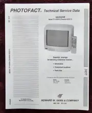 Sams Photofact 3157 Service Manual for Quasar TP-1020HH, QC-11H20R, TP-1015J