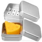 2 Pcs Bar Soap Travel Container Case Hand Dispenser Holder Dad