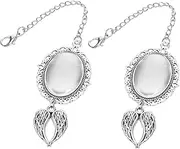 Amosfun 2pcs Bachelor's Cap Pendant Hats Photos Picture Frames Hat Graduation Hat Graduation Season Photos Bracket Tray Photo Graduation Hat Commemorative Photo Charm Photos Alloy Silver
