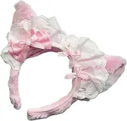 [Oxtxuzdm] Lovely Plush Headband Bowknot Hair AccessoryHeaddress for Fashionable Lady Women and Sweet Styled Enthusiasts