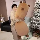 Long Capybara Plush Pillow Cartoon Plush Toy for Boys Girls Family Friends