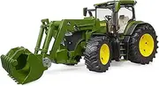 [bruder] 03151 03151-John Deere 7R 350 with Front Loader-1:16 Bulldog Tractor Agriculture Farm Trailer Machine Bworld Toy, Multicoloured