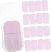 FOMIYES 5 Pack Soap Sheets Portable Paper Soap Sheets for Travel Outdoor Activities Camping and Hiking