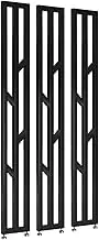Modern Wall Room Divider, Floor to Ceiling Wall Post Partitions Screens, Privacy Screens with Adjustable Foot, Bathroom Apartment Wall Partition Curtain, for Home Office(Black,90cm/35.4in)