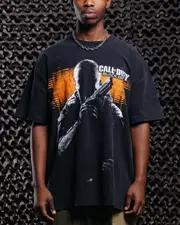 [GOAT CREW] Goat Crew X Call Of Duty Black Ops 2 Heavy T-shirt Vintage Black - Size 3XL 3XL Vintage Black