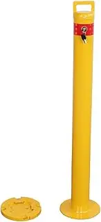 Removable Surface Mount Safety Barrier Vehicle Security Twist Type Bollard Keyed Alike Yellow