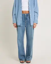 Alexa Mid Rise Relaxed Denim Jeans