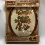 Gallery crafts Hummel stitchery kit boy apple tree 12 x 15 new