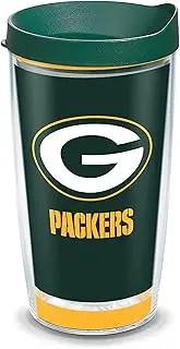 Tervis Insulated Tumbler with Wrap and Hunter Green Travel Lid Hunter Green Lid 16 oz - Tritan Clear