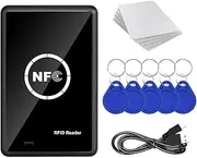 RFID NFC Copier Duplicator 13.56KHz Key Fob NFC Smart Card Reader Writer 13.56MHz Encrypted Programmer USB UID T5577 Replacement