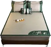 Summer Cooling Sleeping Pad,Foldable Rattan Summer Sleeping Mat,Summer Ice Silk Cold Mat