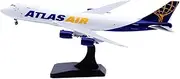Pre-Built Model Aircraft 19CM 1/400 Scale Miniature Model Collectible Airplane for Atlas Air for Boeing B747-8F N860GT Aircraft Replica Miniature Airplane Model