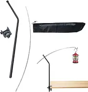 Portable Light Pole | Outdoor Camping Lantern Pole - Garden Picnic Supplies, Lighting Rack Accessories, Installation Bracket for Backpacking Hiking