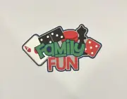 Family Fun Handmade Scrapbook Title Paper Pierced