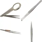 6X Loupe Jewelers Tweezers Magnifying Glass Beading Hobby Craft Tool