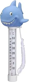 Qianly Floating Pool Thermometer Portable Easy Reading Water Temperature Gauge for Baby Bath, Shark