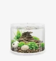 NEW BiOrb Tube 15 Aquarium with MCR 4 Gallon White Fish Nano Tank LED Acrylic