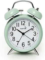 {Loud Alarm for Deep Sleepers) 4'' Twin Bell Alarm Clock with Backlight for Bedr