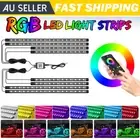 8X APP Control Motorcycle RGB LED Waterproof Under Glow Neon Strip Light Kits