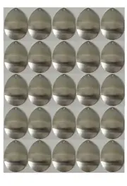 (50 Pack) #8 Colorado Spinner Blades Stainless Steel For Making Fishing Lures