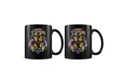 2x Wizarding World Harry Potter Floral Crest Movie Themed Drinking Mug 300ml
