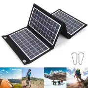 Solar Panel Charger for Camping Waterproof and Portable Foldable Design