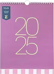 Busy B 2025 Busy Life Wall Calendar - Jan to Dec Fuchsia 2025 Calendar - with Month to View, 12 Monthly Storage Pockets, Space for Notes, To Do's & Hanging Hook